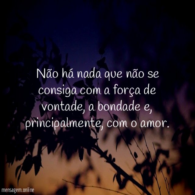 Não há nada que não se consiga com