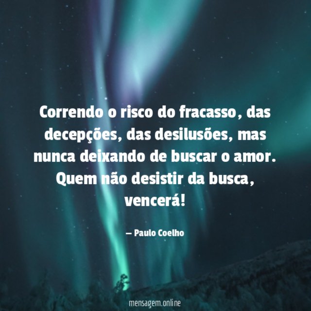 Correndo o risco do fracasso
