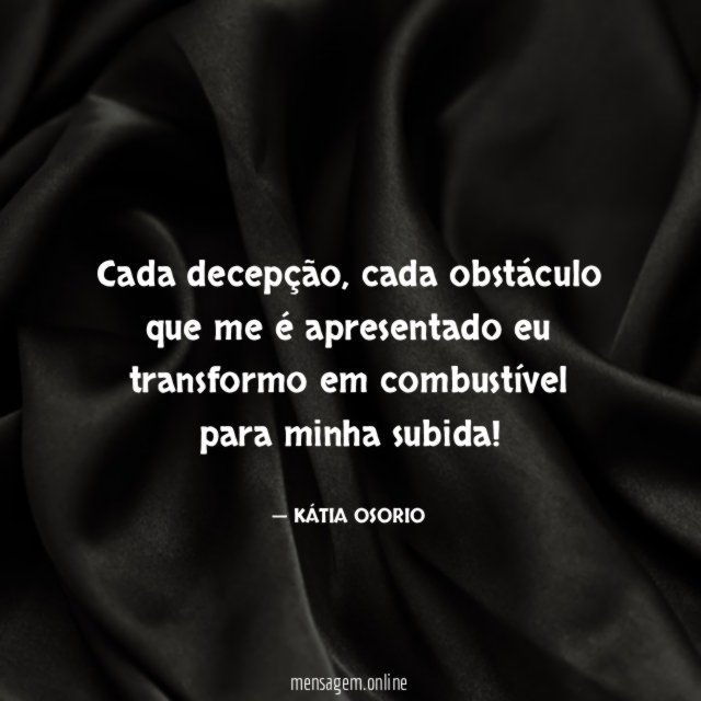 Cada decepção