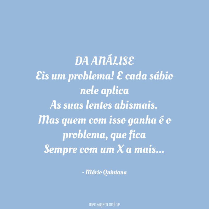 DA ANÁLISE