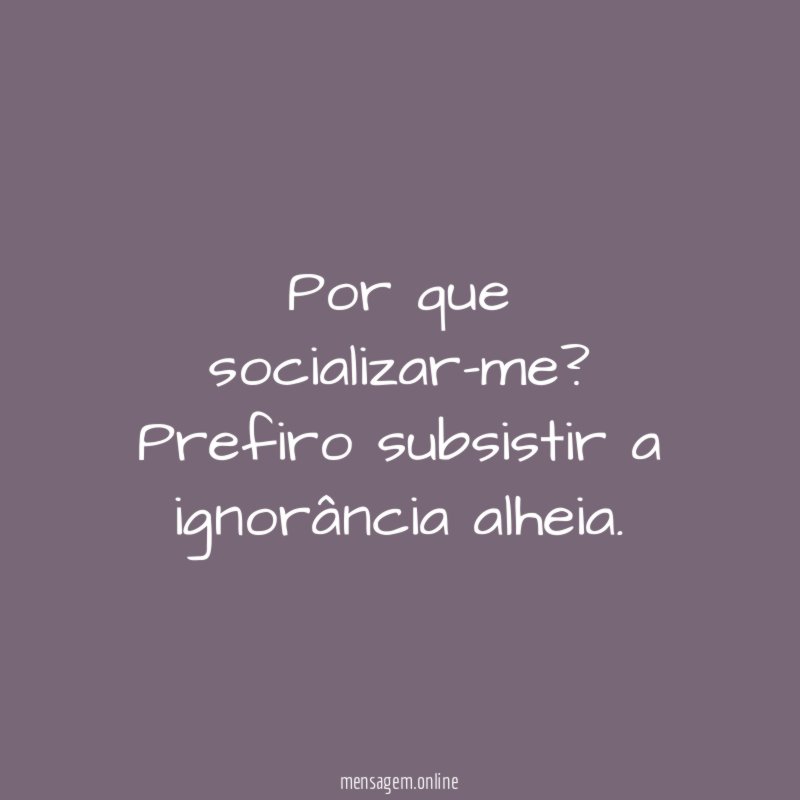 Por que socializar-me