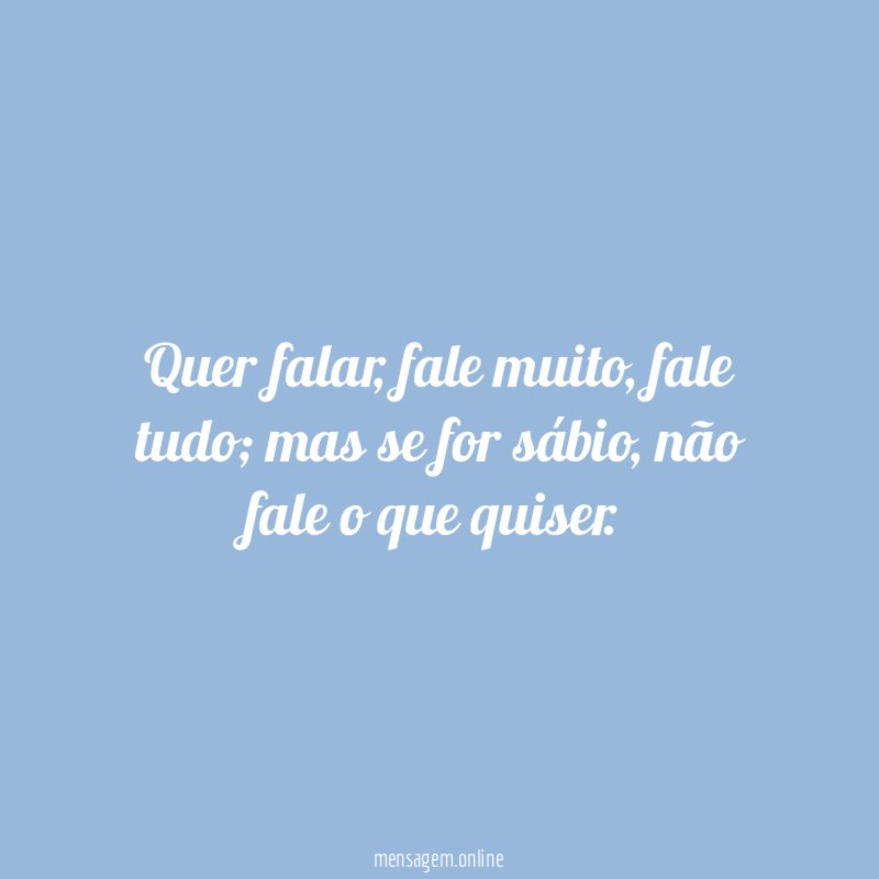 Quer falar