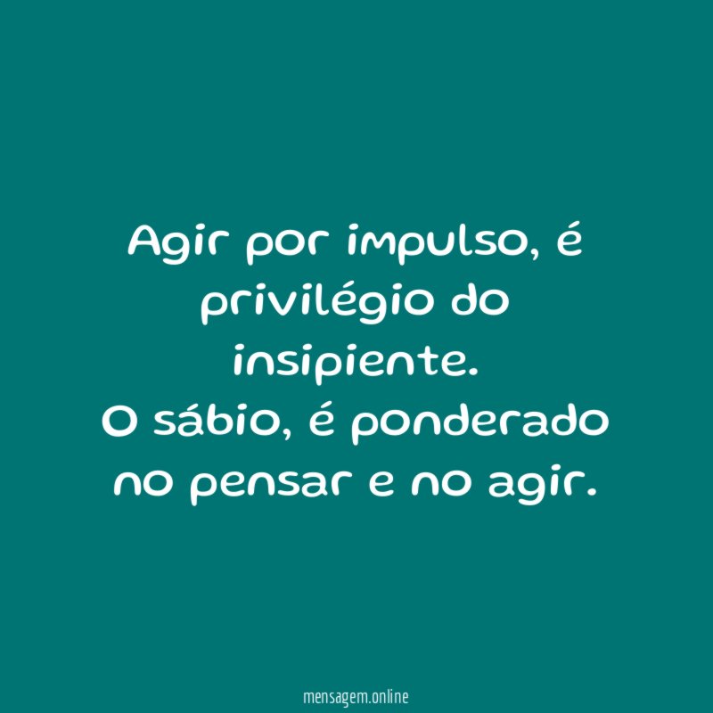 Agir por impulso