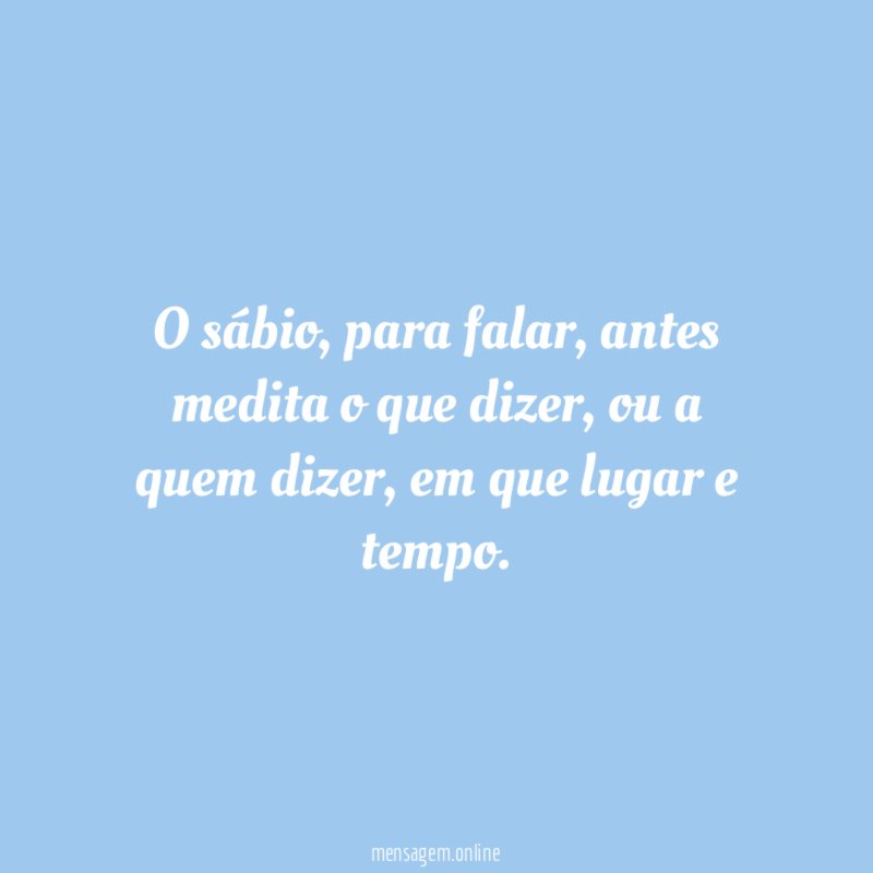 O sábio