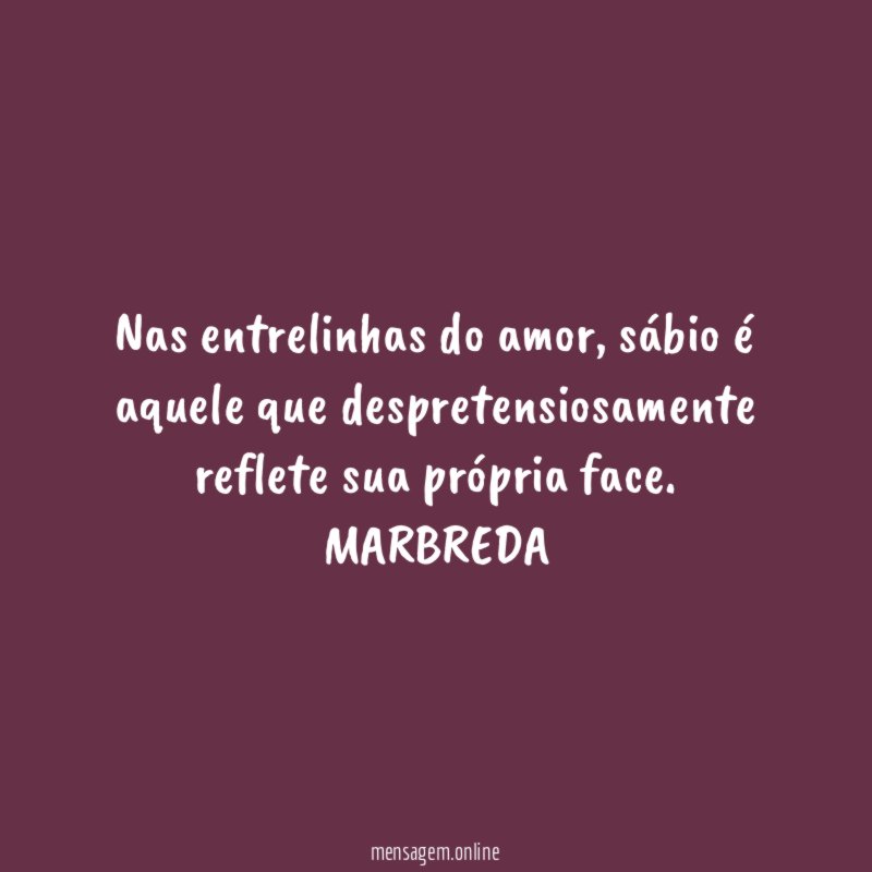 Nas entrelinhas do amor