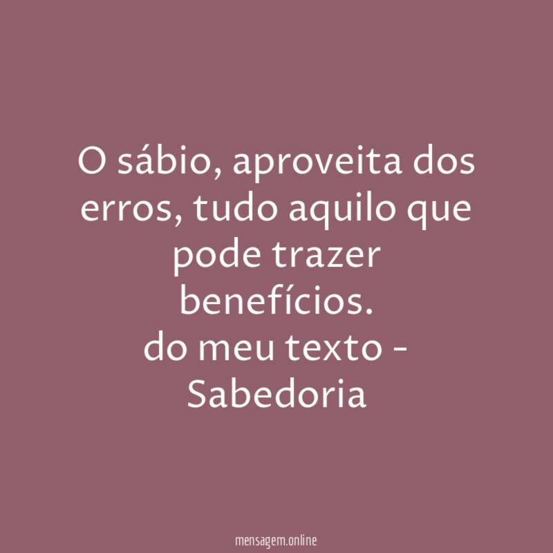 O sábio