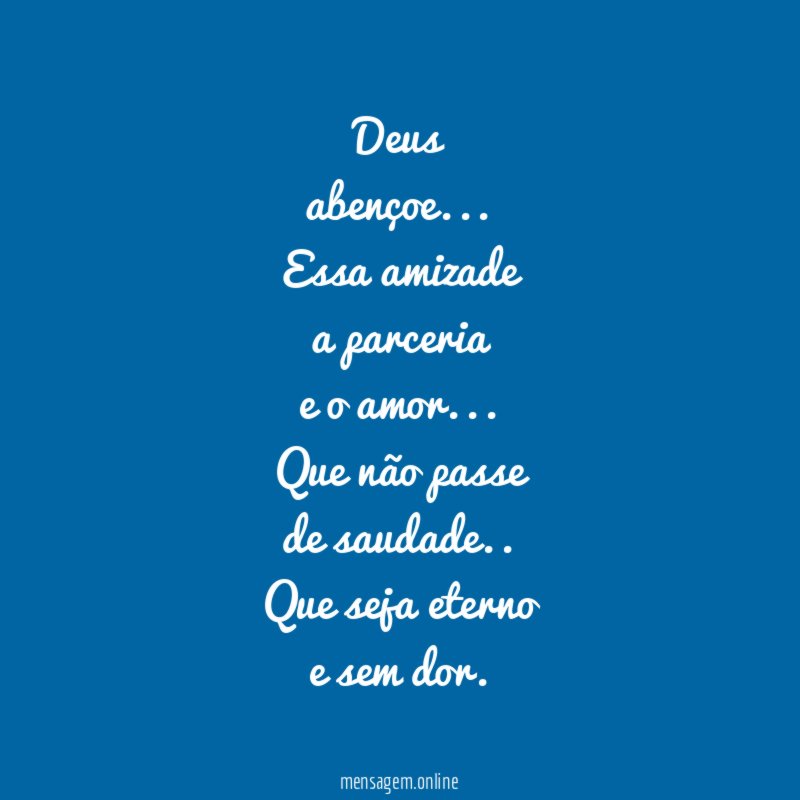 Deus abençoe