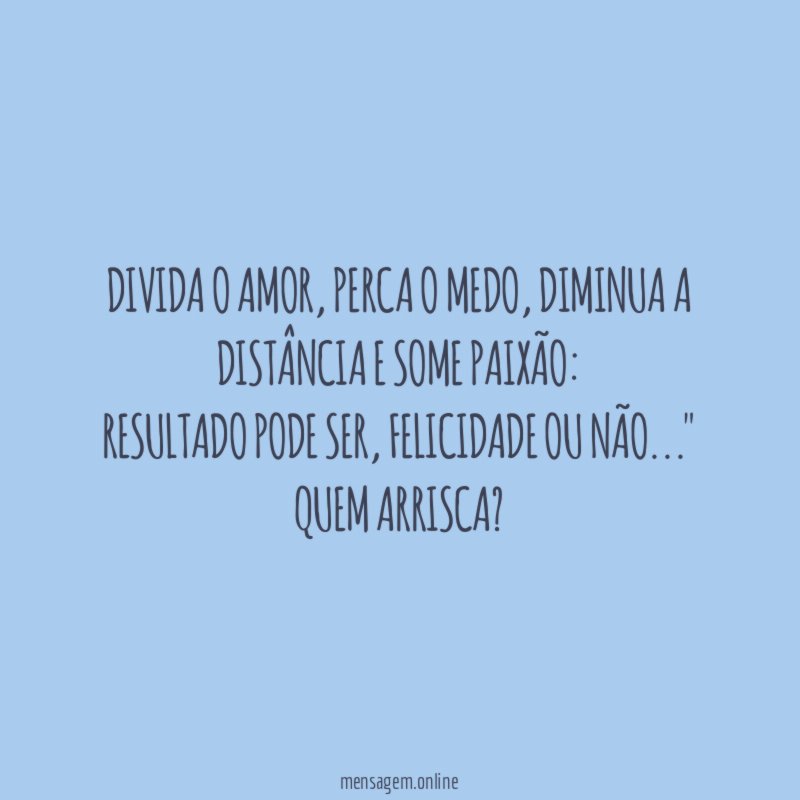 Divida o amor