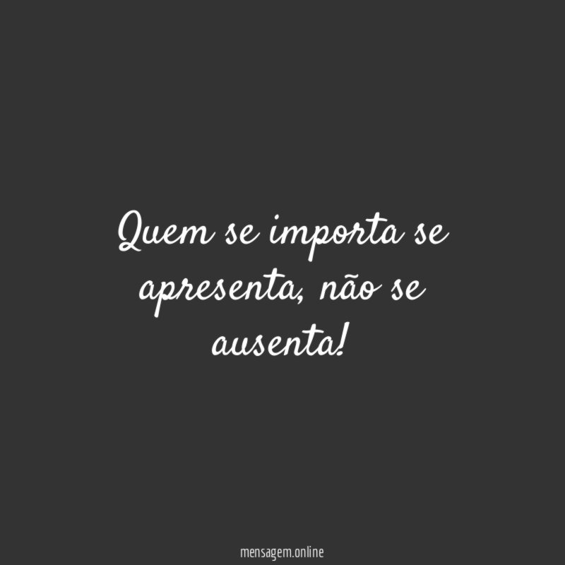 Quem se importa se apresenta