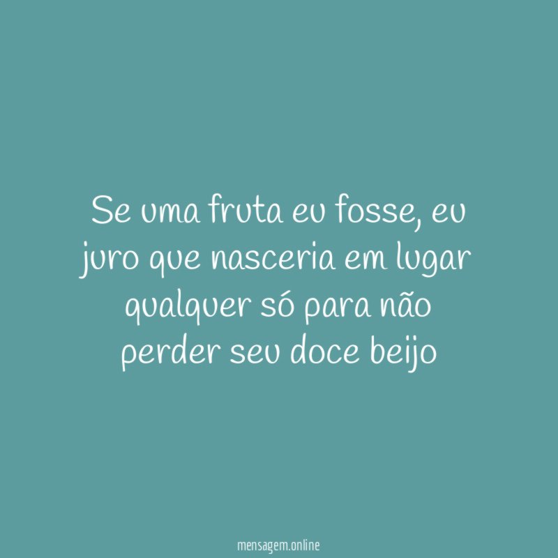Se uma fruta eu fosse