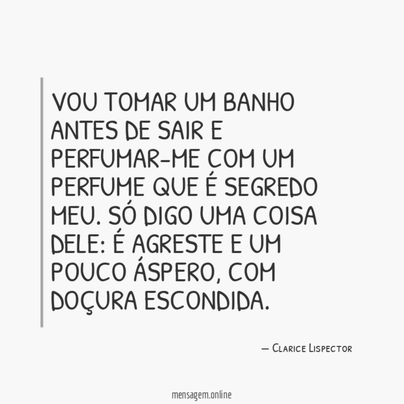 Vou tomar um banho antes de sair