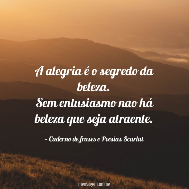 A alegria é o segredo da beleza