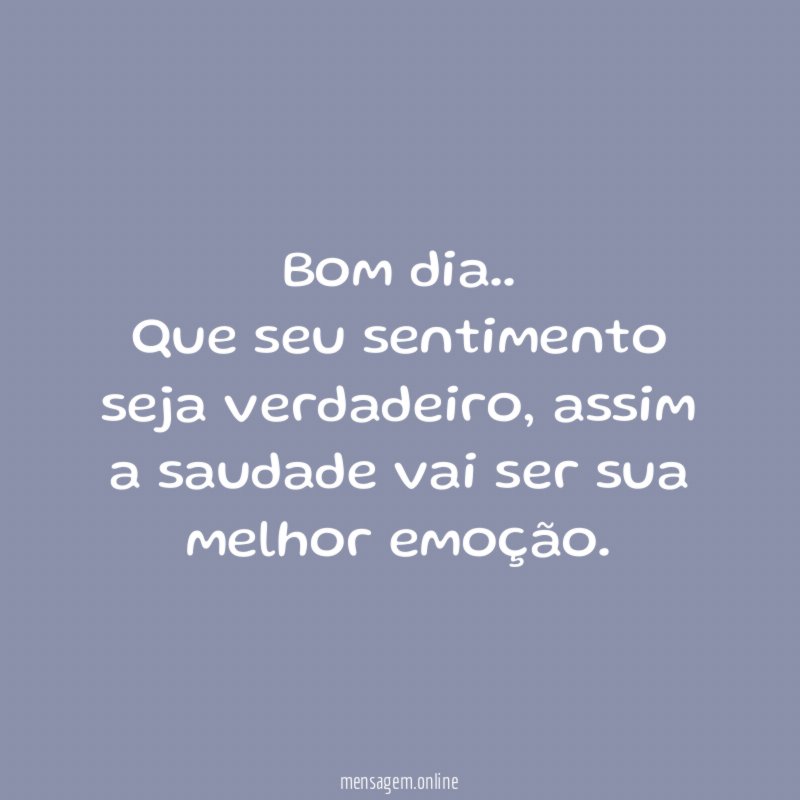 bom dia