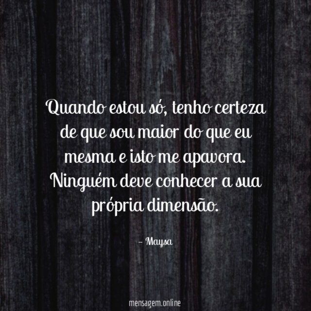 Quando estou só