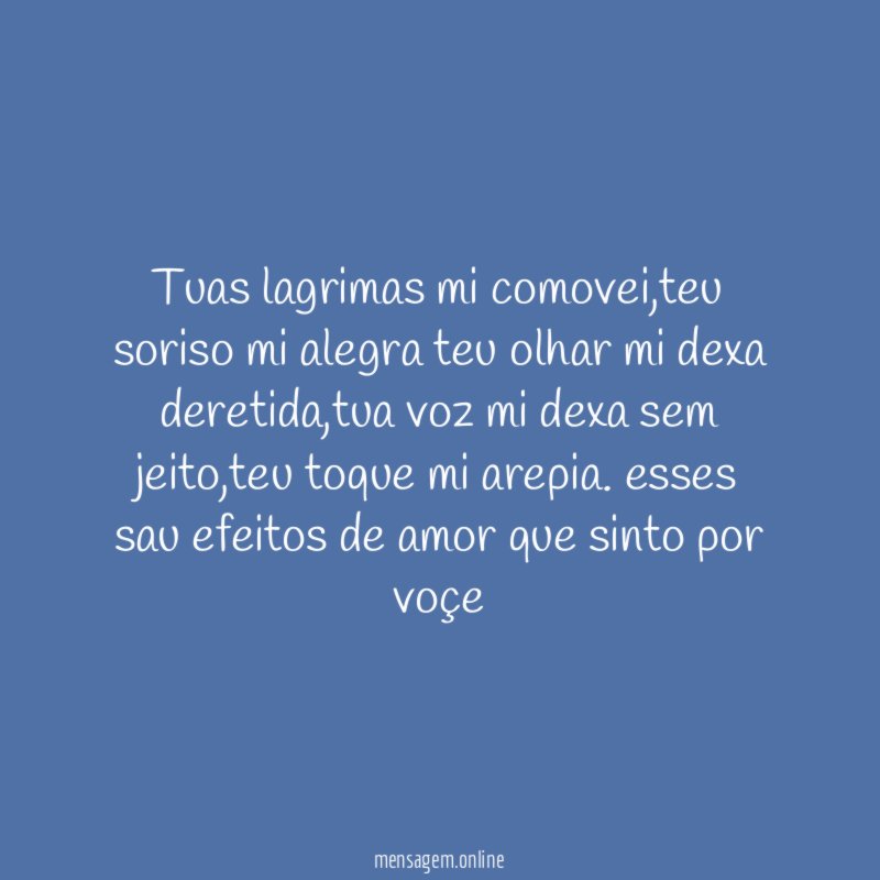 tuas lagrimas mi comovei