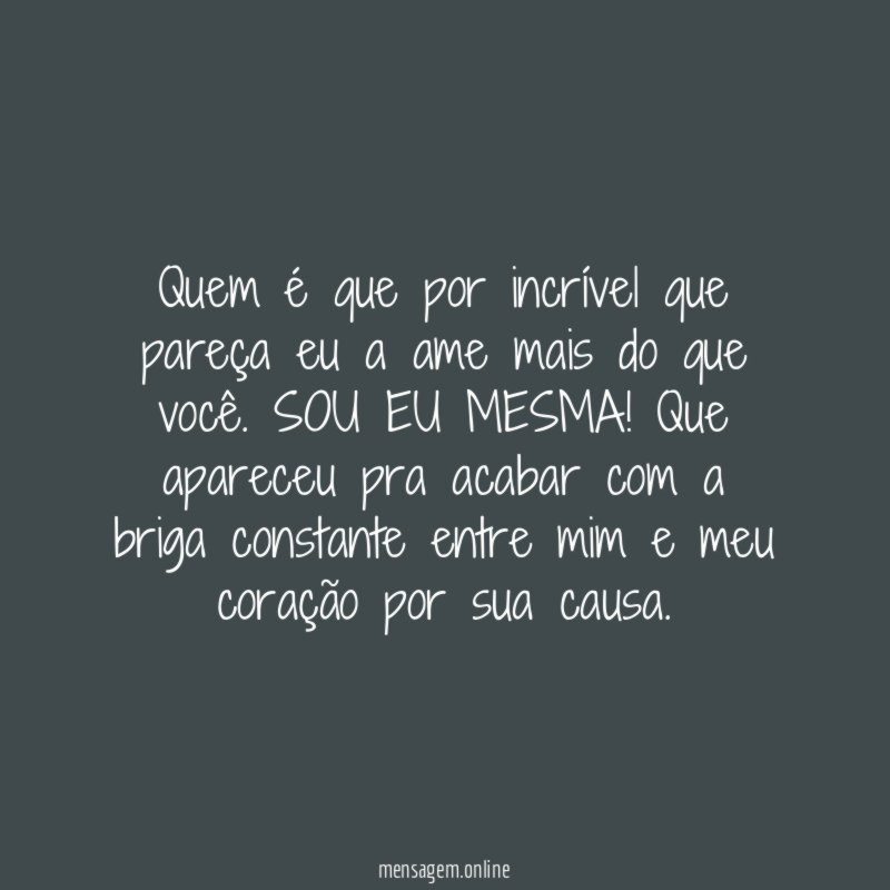 Quem é que por incrível que pareça eu