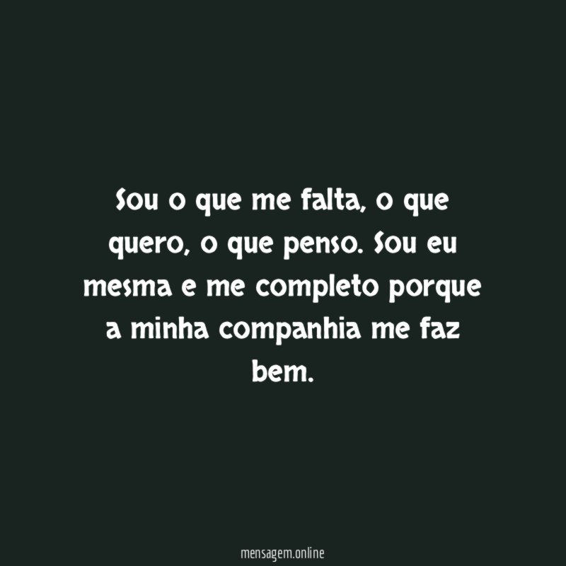 Sou o que me falta