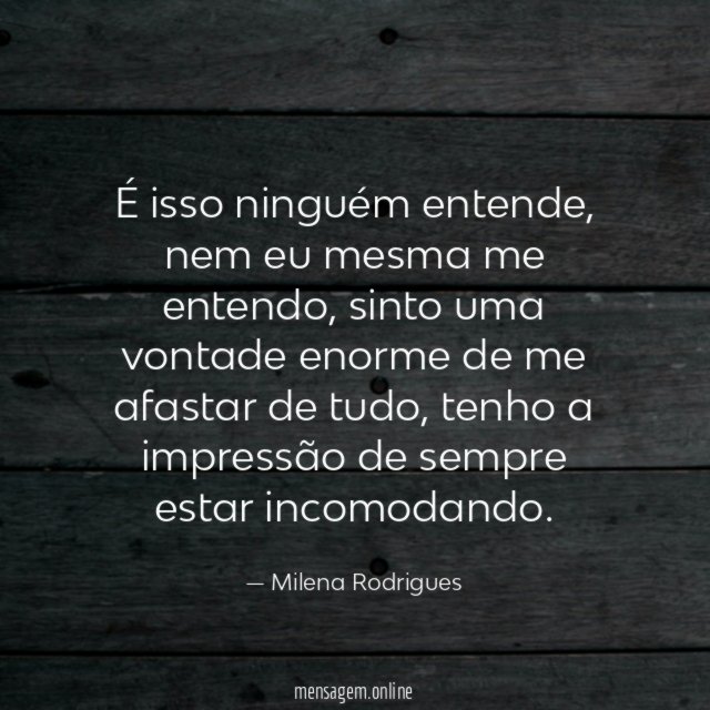 É isso ninguém entende